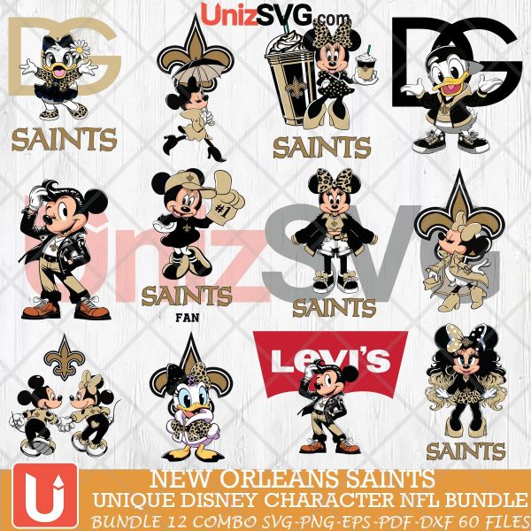 New Orleans Saints Disney Characters NFL Bundle 12