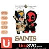 New Orleans Saints Deadpool X Wolverine Funny