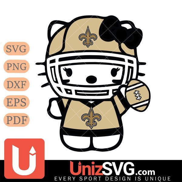 New Orleans Saints Hello Kitty Nfl 1