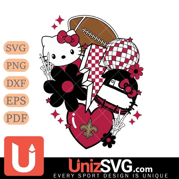 New Orleans Saints Hello Kitty Nfl 2