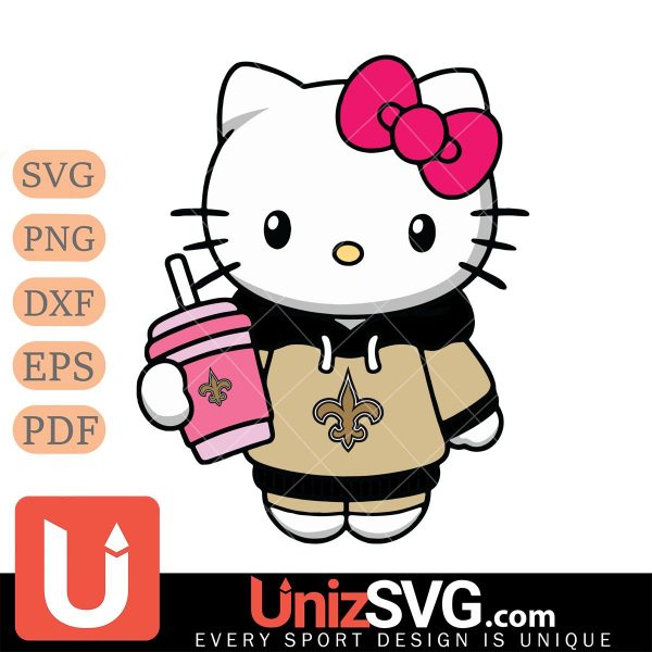 New Orleans Saints Pretty Hello Kitty