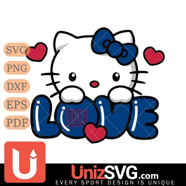 New York Giants Hello Kitty Love