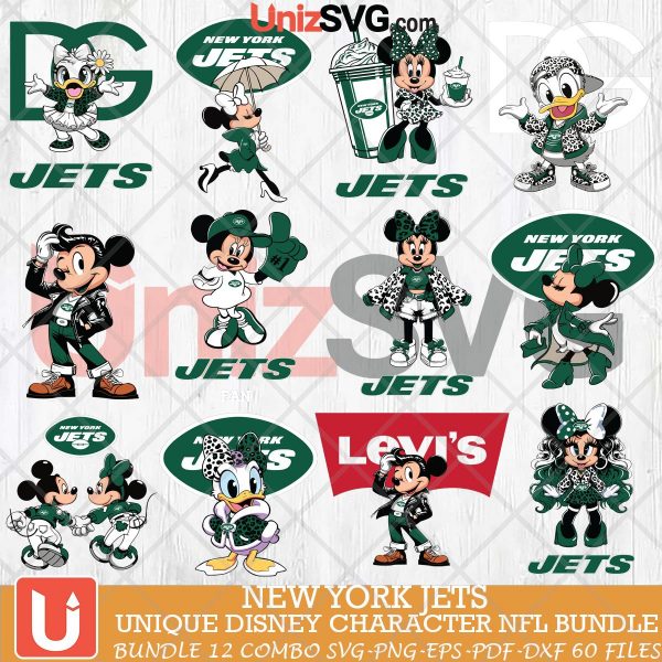 New York Jets Disney Characters NFL Bundle 12