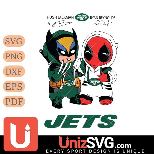 New York Jets Deadpool X Wolverine Funny