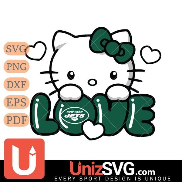 New York Jets Hello Kitty Love