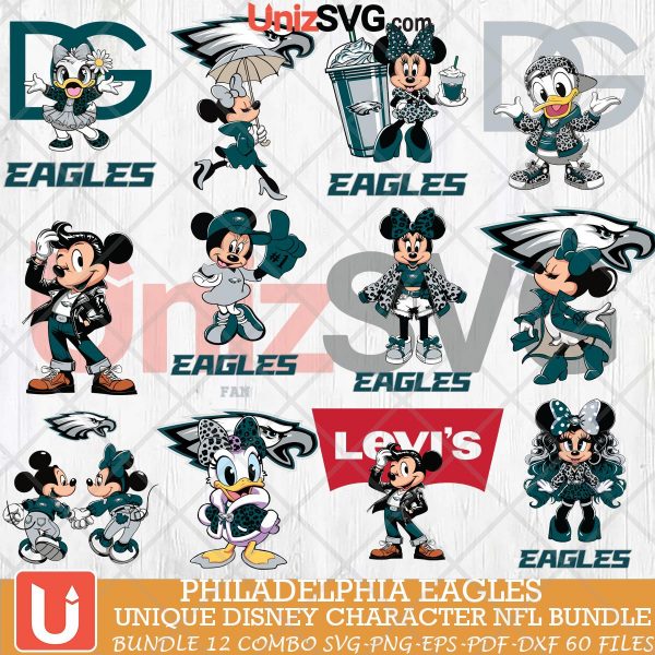 Philadelphia Eagles Disney Characters NFL Bundle 12