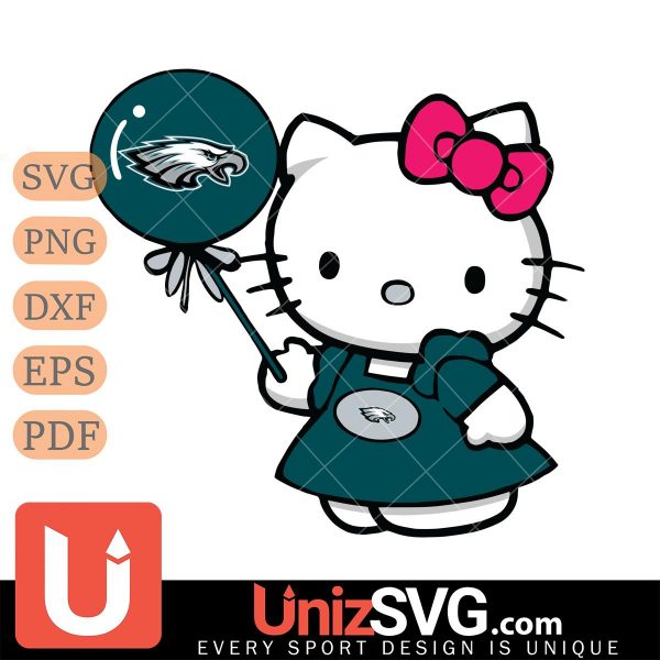 Philadelphia Eagles Cute Hello Kitty 2