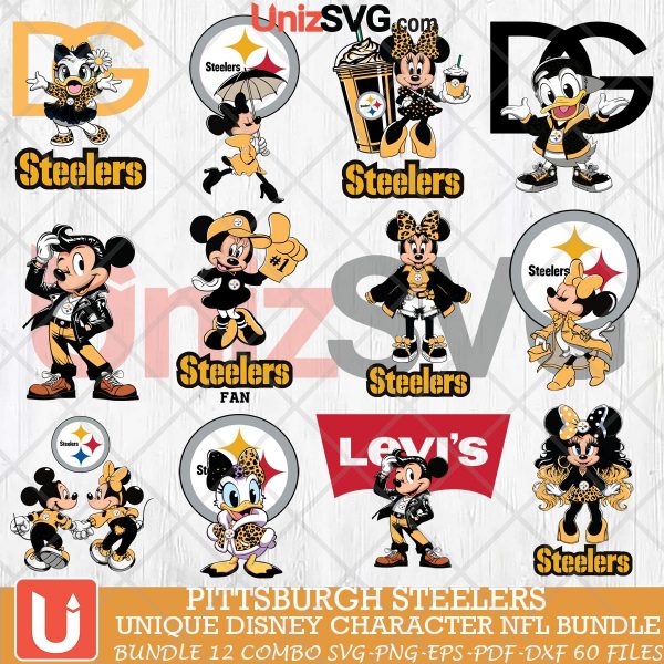 Pittsburgh Steelers Disney Characters NFL Bundle 12