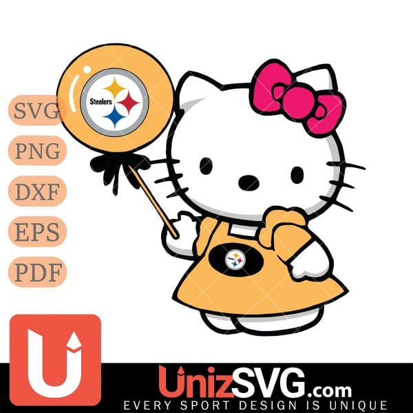 Pittsburgh Steelers Cute Hello Kitty 2