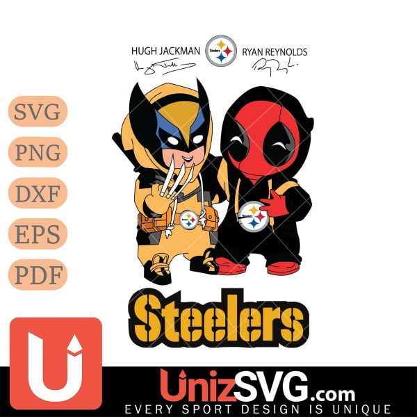 Pittsburgh Steelers Deadpool X Wolverine Funny