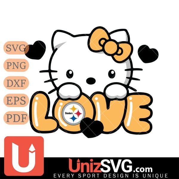 Pittsburgh Steelers Hello Kitty Love