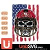 San Francisco 49ers American Skull Helmet