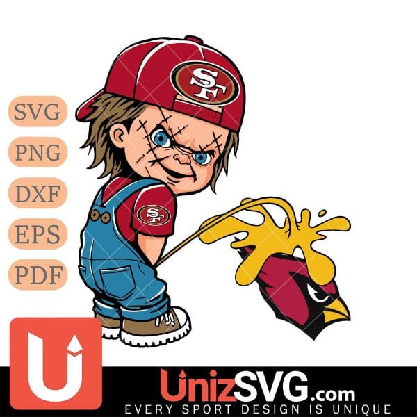 San Francisco 49ers Chucky Piss On Arizona Cardinals