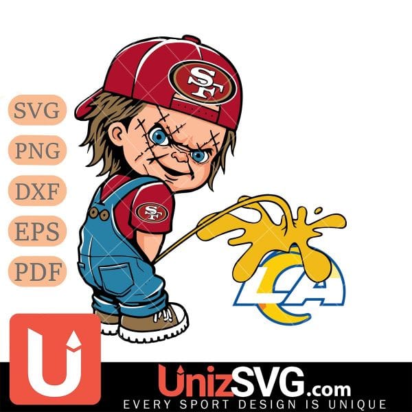 San Francisco 49ers Chucky Piss On Los Angeles Rams