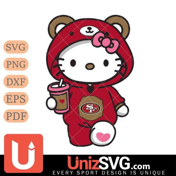 San Francisco 49ers Cute Hello Kitty