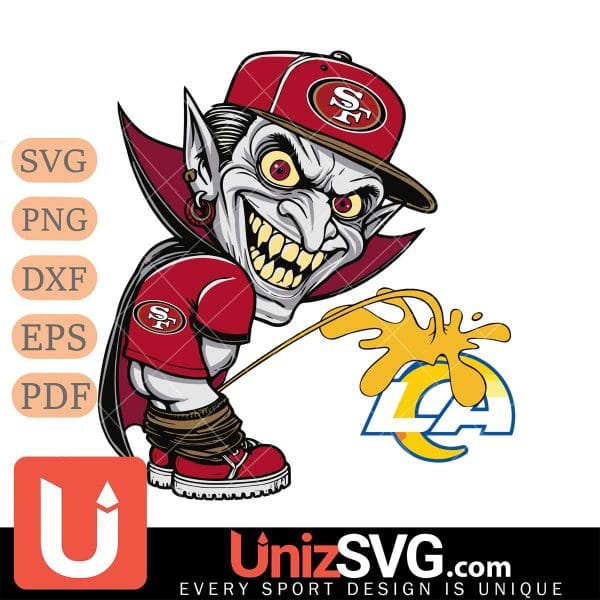 San Francisco 49ers Dracula Piss On Los Angeles Rams