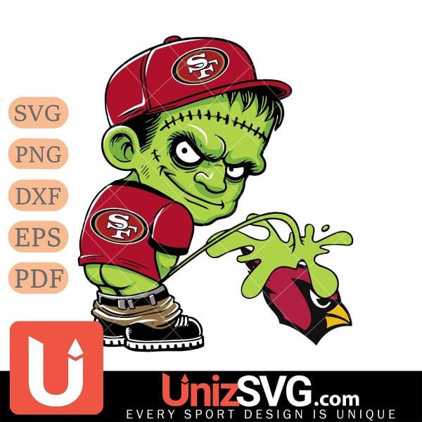 San Francisco 49ers Frankenstein Piss On Arizona Cardinals