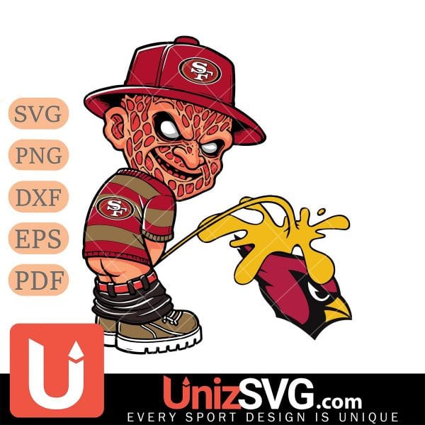 San Francisco 49ers Freddy Krueger Piss On Arizona Cardinals