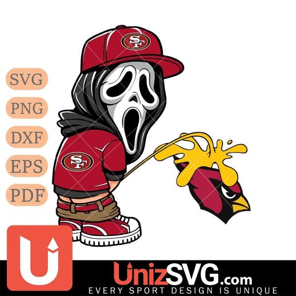 San Francisco 49ers Ghostface Piss On Arizona Cardinals