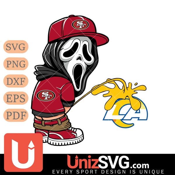 San Francisco 49ers Ghostface Piss On Los Angeles Rams