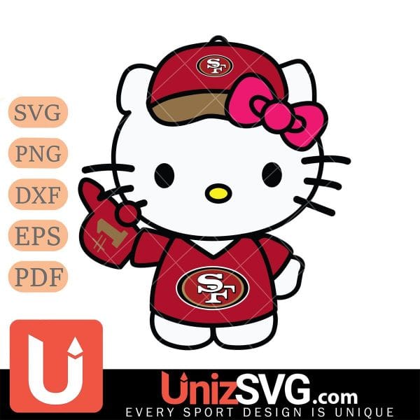 San Francisco 49ers Hello Kitty Best Fan