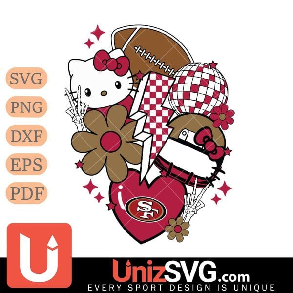 San Francisco 49ers Hello Kitty Nfl 2