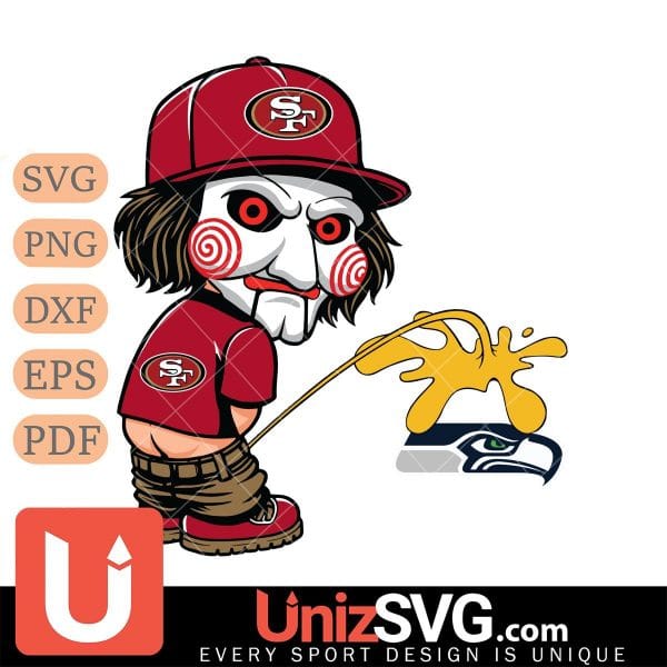 San Francisco 49ers Jigsaw Piss On Seattle Seahawks