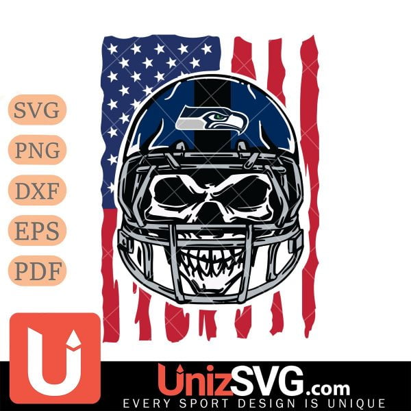 Seattle Seahawks American Skull Helmet