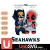 Seattle Seahawks Deadpool X Wolverine Funny