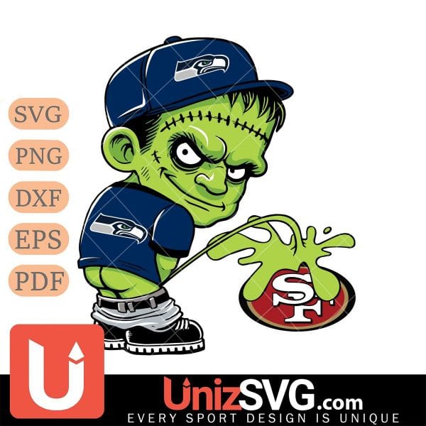 Seattle Seahawks Frankenstein Piss On San Francisco 49ers