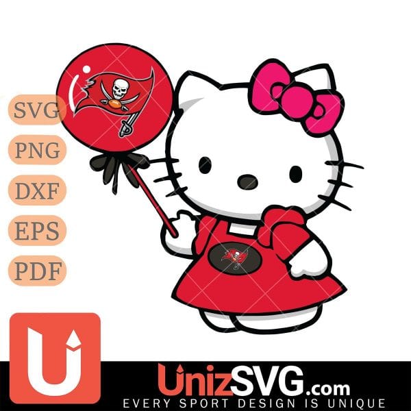 Tampa Bay Buccaneers Cute Hello Kitty 2