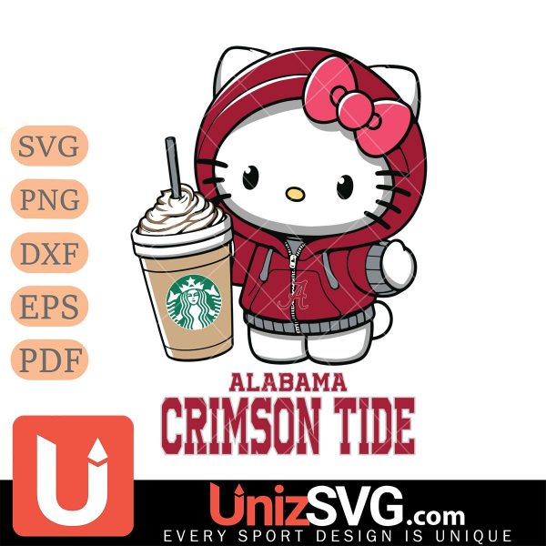 Alabama Crimson Tide Hello Kitty Starbucks