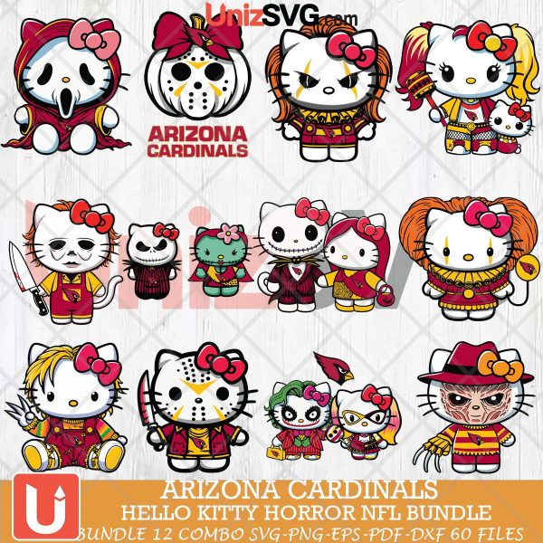 Arizona Cardinals Hello Kitty Horror bundle 12