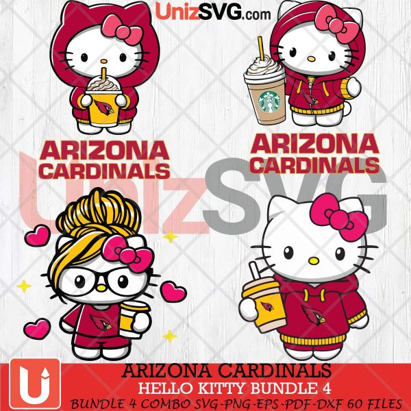 Arizona Cardinals Hello Kitty SVG