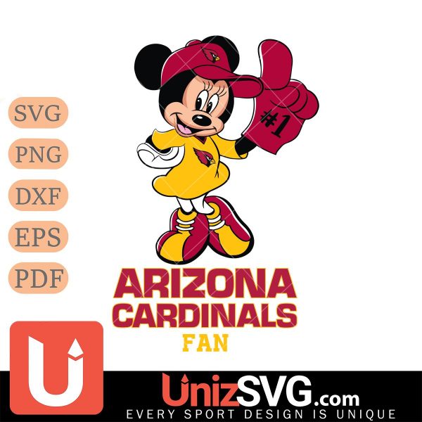 Arizona Cardinals #1 Fan Minnie Mouse