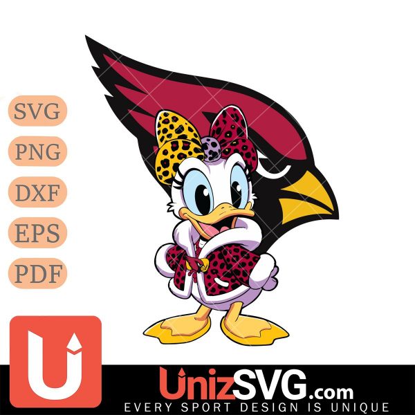 Arizona Cardinals Fancy Daisy Duck Disney