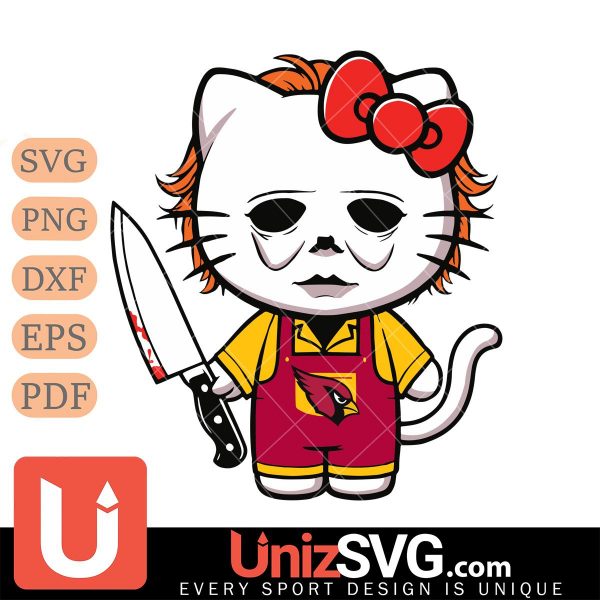 Arizona Cardinals Hello Kitty Michael Myers Horror