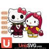 Arizona Cardinals Hello Kitty Skellington & Sally Horror