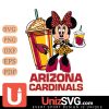 Arizona Cardinals Minnie Mouse Fan And Coffee