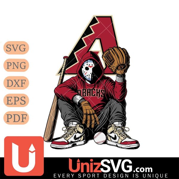 Arizona Diamondbacks MLB Jason Voorhees Halloween SVG