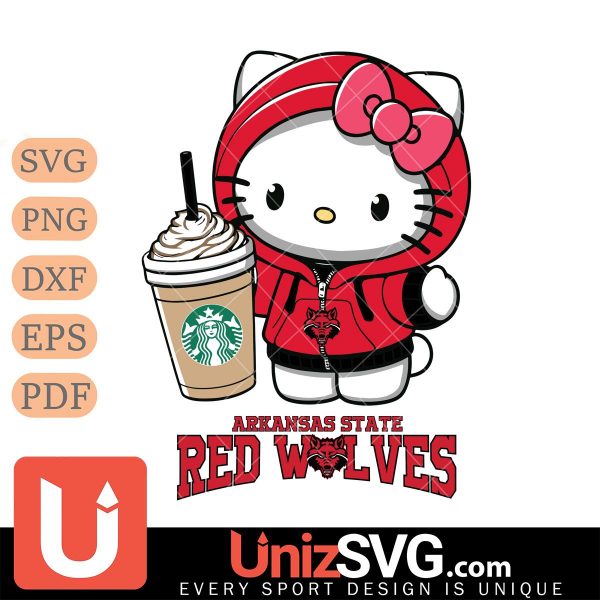 Arkansas State Red Wolves Hello Kitty Starbucks