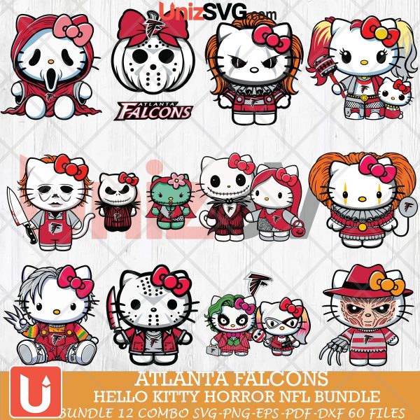 Atlanta Falcons Hello Kitty Horror bundle 12