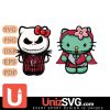 Atlanta Falcons Hello Kitty Jack Skellington & Sally Horror