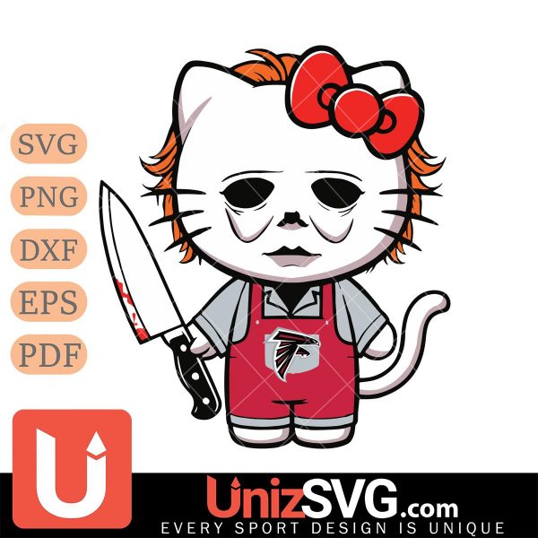 Atlanta Falcons Hello Kitty Michael Myers Horror