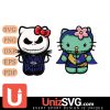 Baltimore Ravens Hello Kitty Jack Skellington & Sally Horror