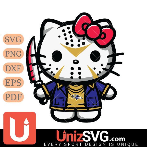 Baltimore Ravens Hello Kitty Jason Voorhees Horror