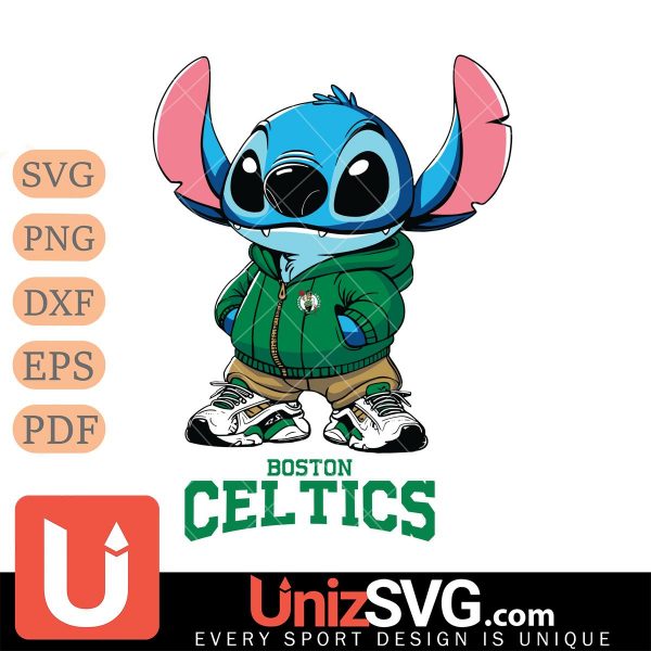 Boston Celtics Stitch Disney NBA