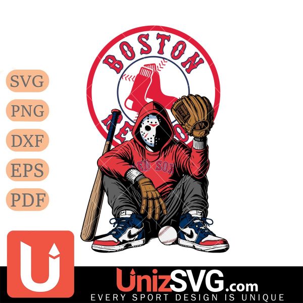 Boston Red Sox MLB Jason Voorhees Halloween SVG