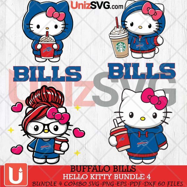 Buffalo Bills Hello Kitty SVG