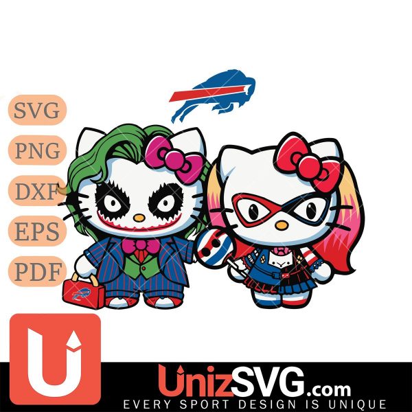 Buffalo Bills Hello Kitty Joker x Harley Quinn Horror